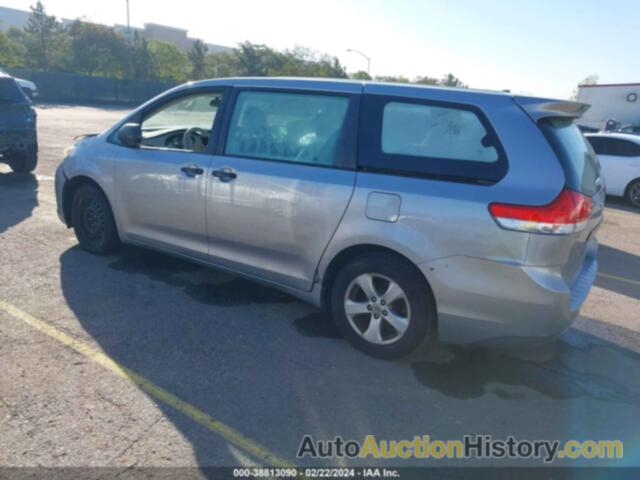 TOYOTA SIENNA BASE V6 7 PASSENGER, 5TDZK3DC5CS200168