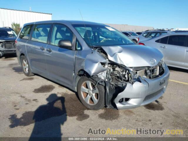 TOYOTA SIENNA BASE V6 7 PASSENGER, 5TDZK3DC5CS200168