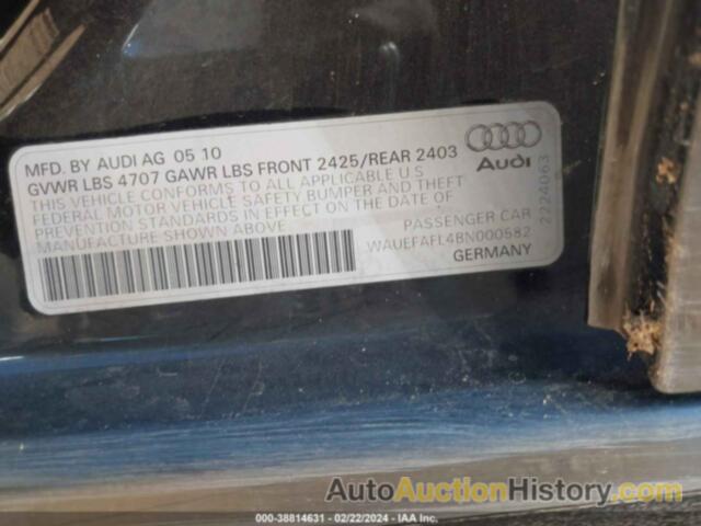 AUDI A4 2.0T PREMIUM, WAUEFAFL4BN000582