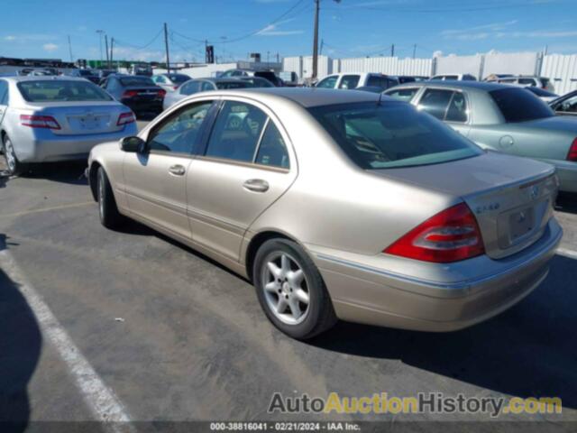 MERCEDES-BENZ C 240, WDBRF61J01F058431