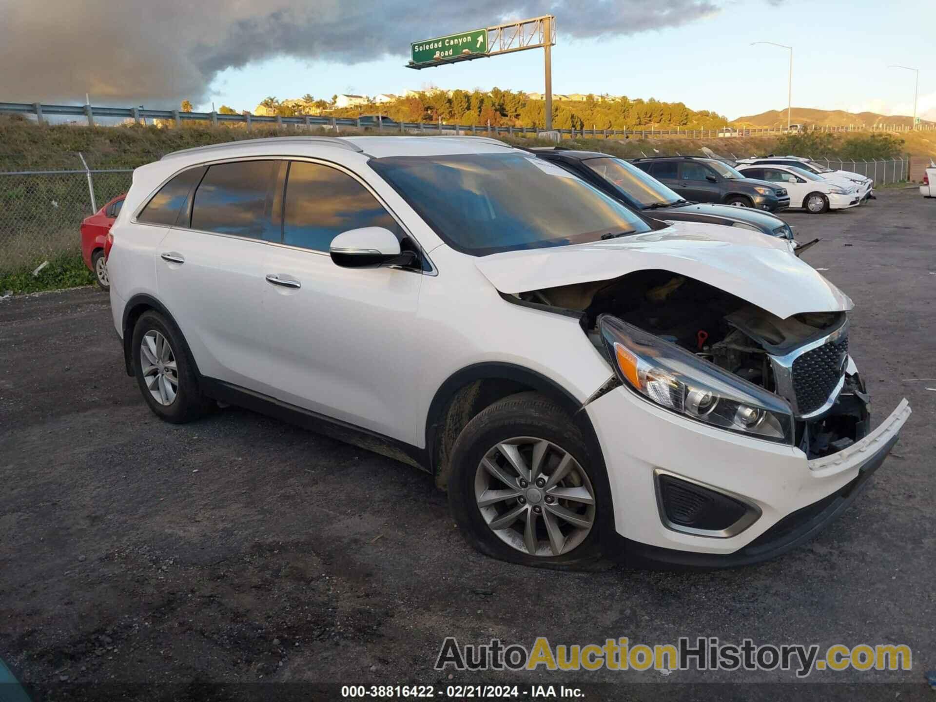 KIA SORENTO 2.4L LX, 5XYPG4A33GG102536