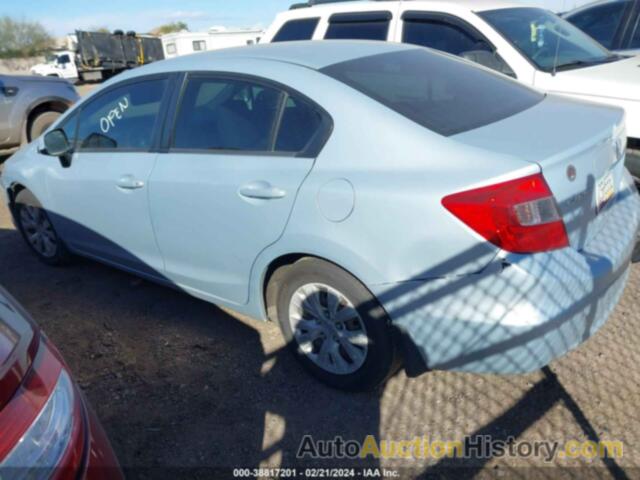 HONDA CIVIC LX, 2HGFB2F56CH538190