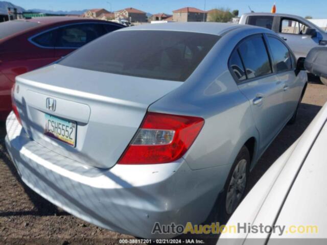 HONDA CIVIC LX, 2HGFB2F56CH538190