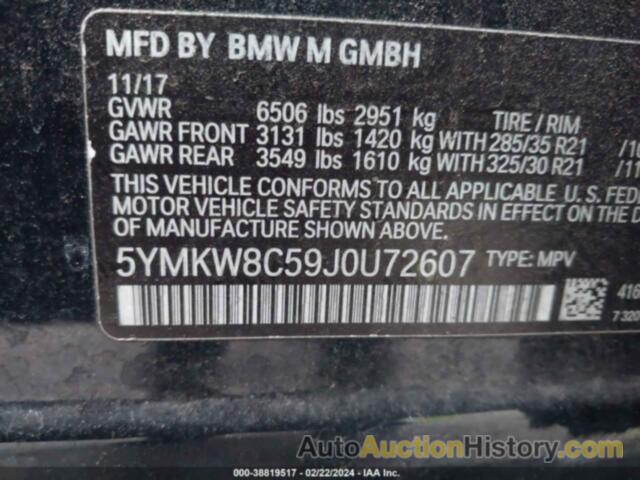 BMW X6 M, 5YMKW8C59J0U72607