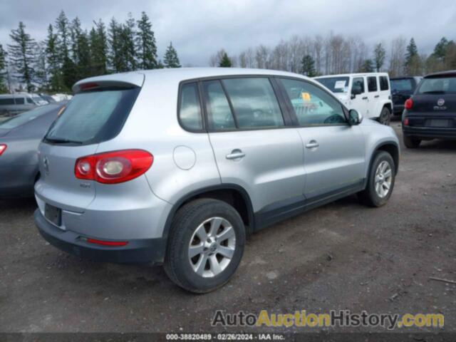 VOLKSWAGEN TIGUAN S, WVGAV75N39W525045