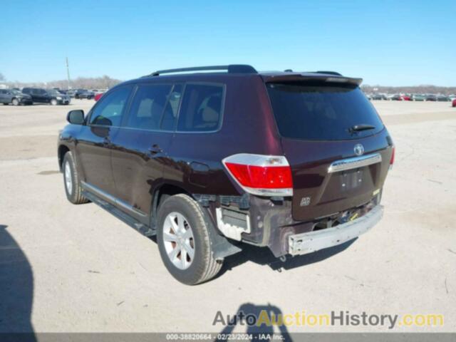 TOYOTA HIGHLANDER, 5TDZA3EH6CS030769