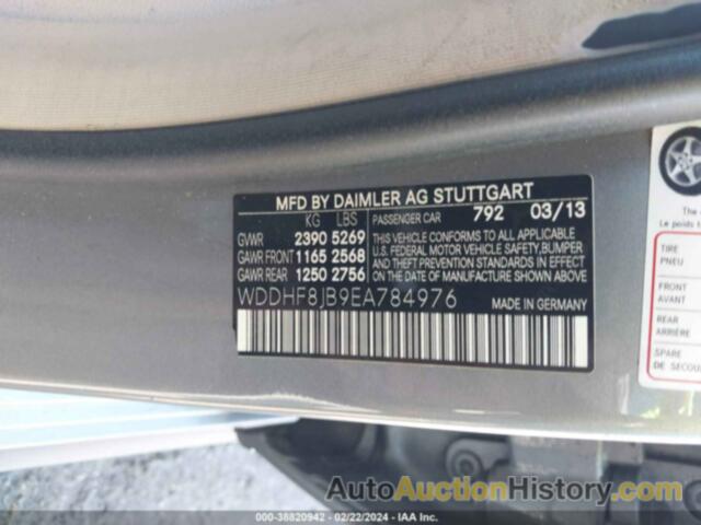 MERCEDES-BENZ E 350 4MATIC, WDDHF8JB9EA784976