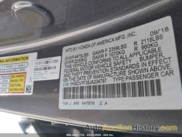 HONDA ACCORD SPORT, 1HGCV1F35JA234797