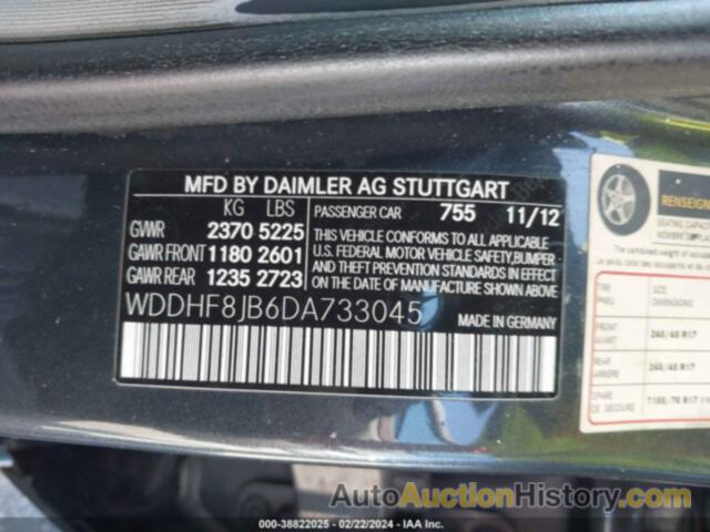 MERCEDES-BENZ E 350 4MATIC, WDDHF8JB6DA733045