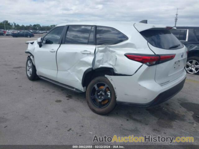 TOYOTA HIGHLANDER HYBRID LE, 5TDZARAH7PS517459