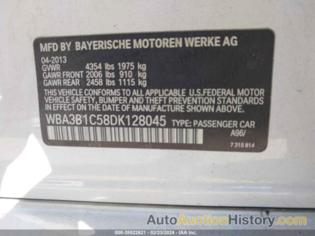 BMW 320 I, WBA3B1C58DK128045