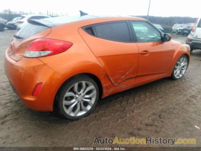 HYUNDAI VELOSTER BASE W/BLACK, KMHTC6AD4CU044360