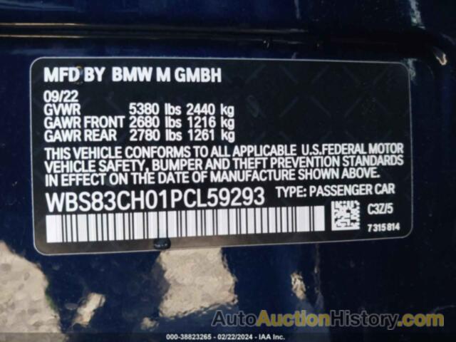 BMW M5, WBS83CH01PCL59293