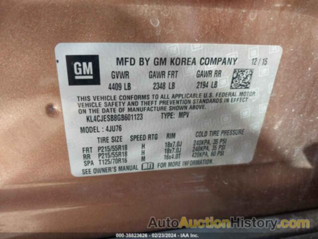 BUICK ENCORE, KL4CJESB8GB601123