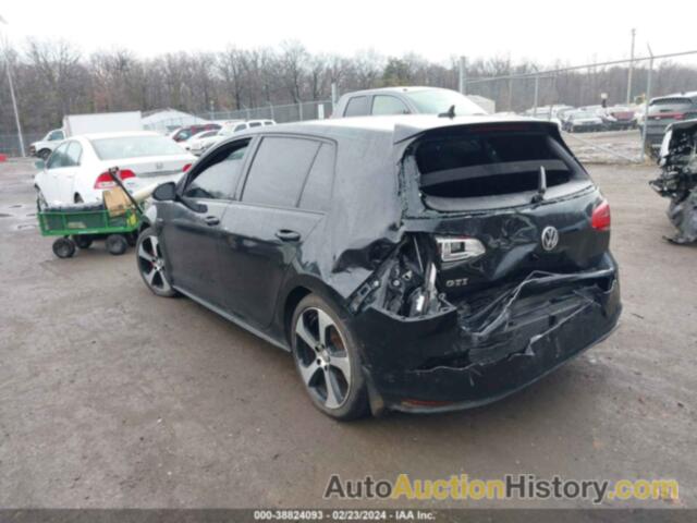 VOLKSWAGEN GOLF GTI AUTOBAHN 4-DOOR/S 4-DOOR/SE 4-DOOR/SPORT 4-DOOR, 3VW4T7AU6HM068439