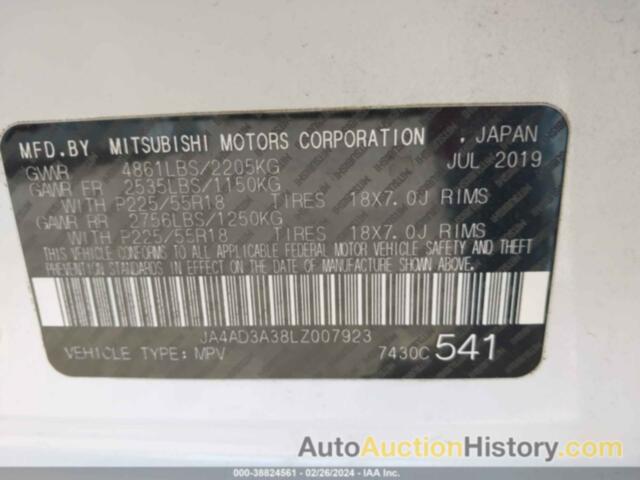 MITSUBISHI OUTLANDER SE 2.4, JA4AD3A38LZ007923