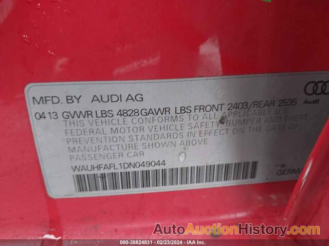 AUDI A4 2.0T PREMIUM, WAUHFAFL1DN049044