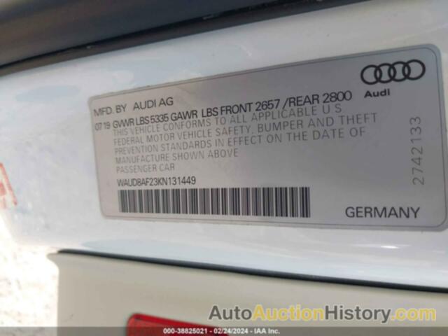 AUDI A6 45 PREMIUM, WAUD8AF23KN131449