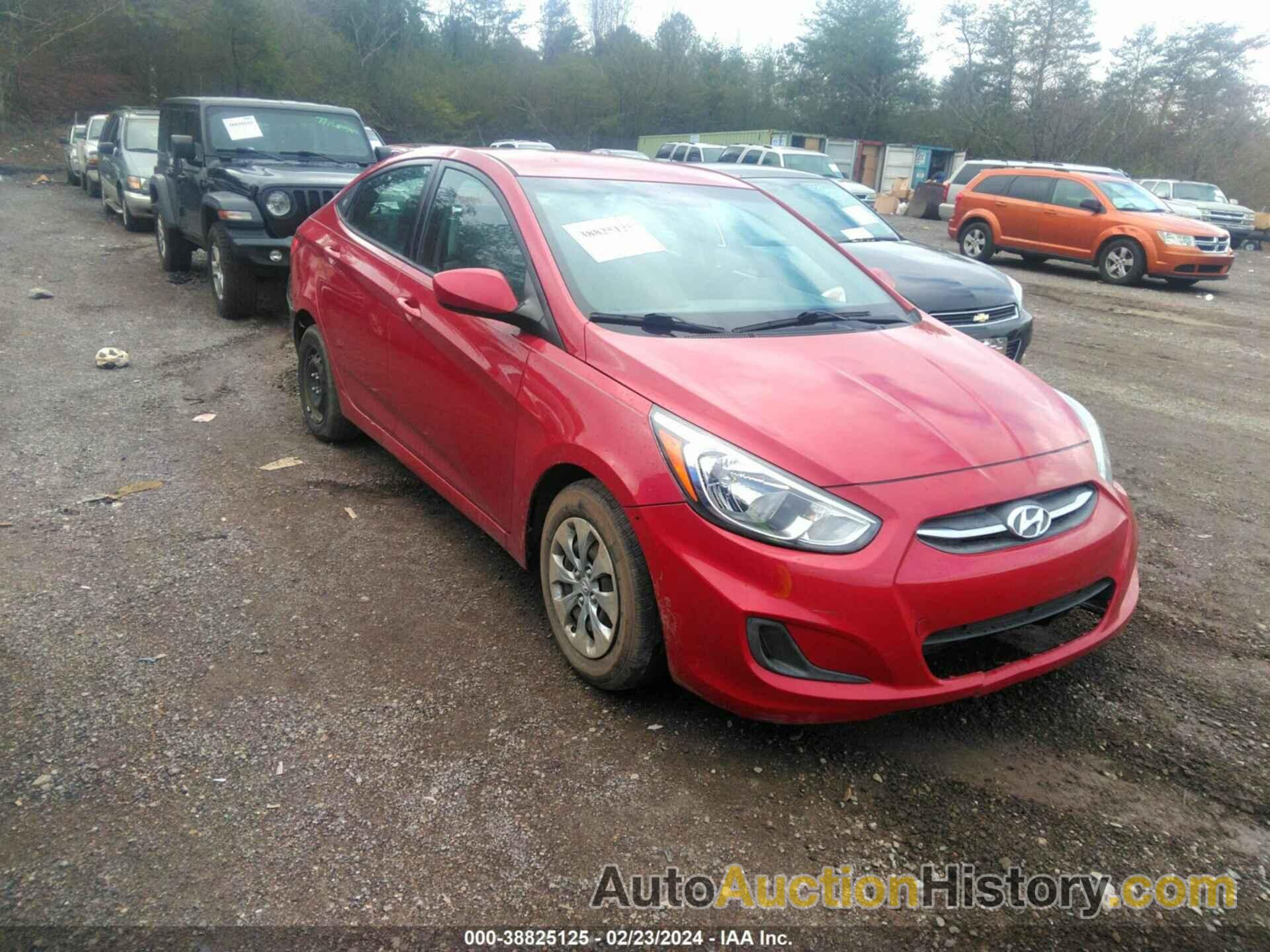 HYUNDAI ACCENT SE, KMHCT4AE1HU288794