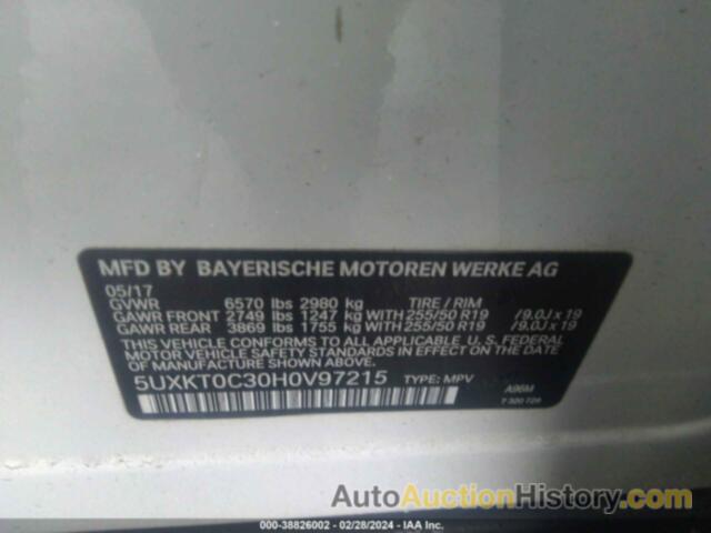 BMW X5 EDRIVE XDRIVE40E IPERFORMANCE, 5UXKT0C30H0V97215