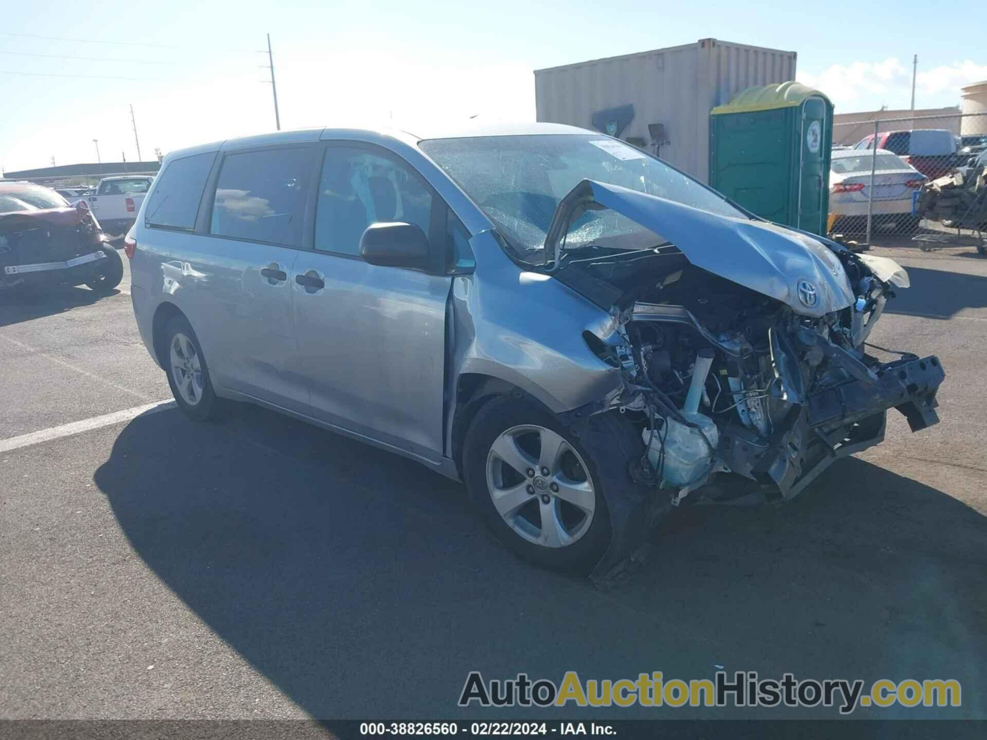 TOYOTA SIENNA L 7 PASSENGER, 5TDZK3DC7FS528891