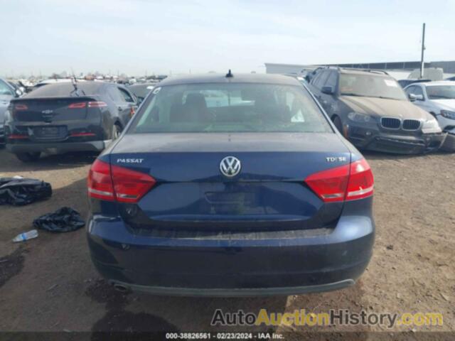 VOLKSWAGEN PASSAT 2.0L TDI SE, 1VWBN7A37DC136140