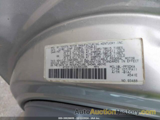 TOYOTA SIENNA CE, 4T3ZF19C93U553285