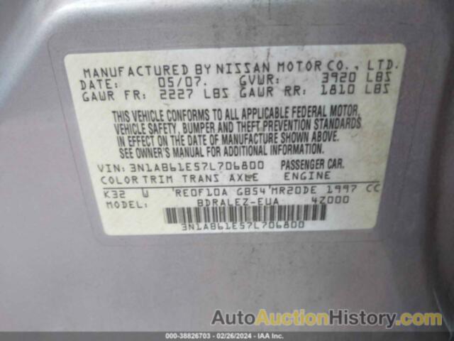 NISSAN SENTRA 2.0S, 3N1AB61E57L706800