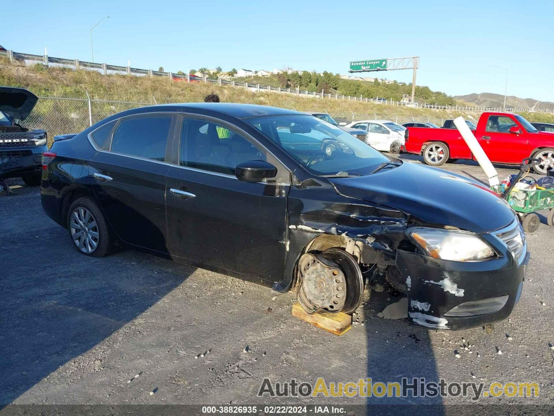 NISSAN SENTRA SV, 1N4AB7AP9DN904883