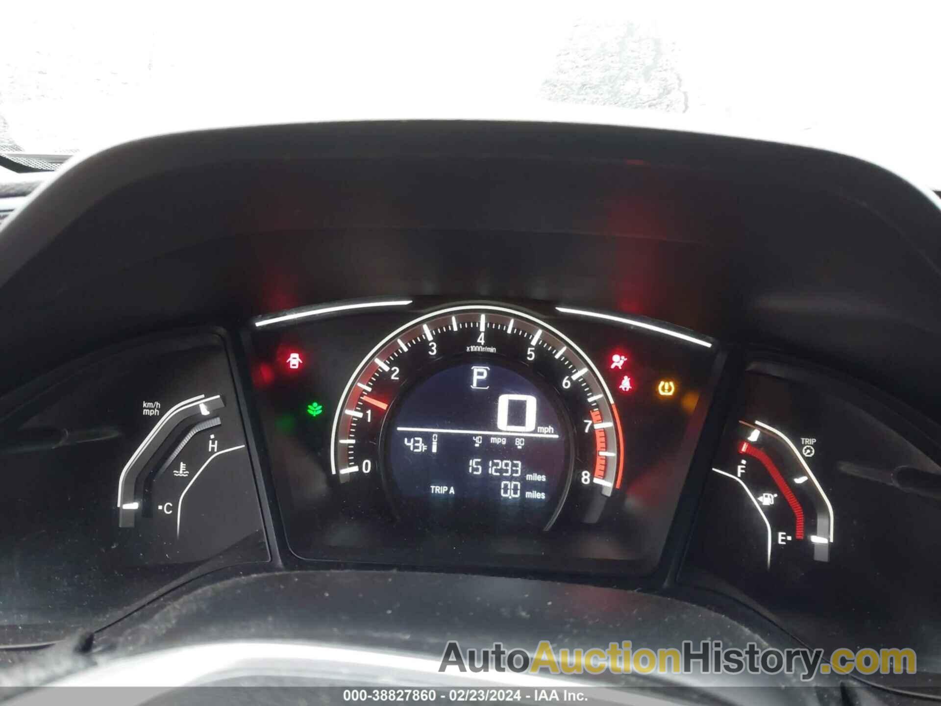 HONDA CIVIC LX, 19XFC2F51HE024908