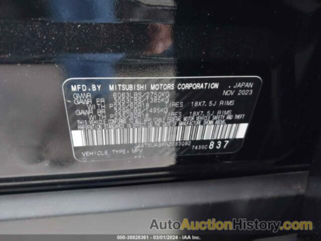 MITSUBISHI OUTLANDER PHEV ES S-AWC, JA4T5UA9XRZ033092