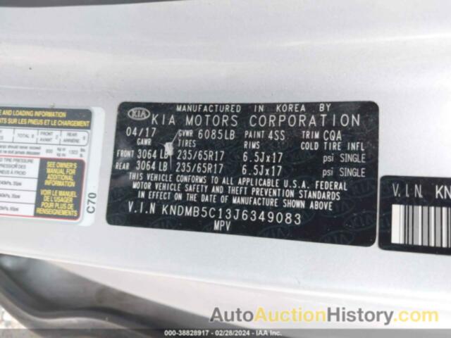 KIA SEDONA LX, KNDMB5C13J6349083