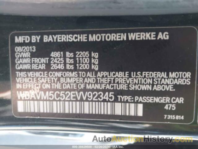 BMW X1 XDRIVE35I, WBAVM5C52EVV92345