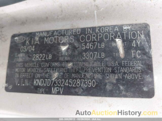 KIA SORENTO EX/LX, KNDJD733245287390