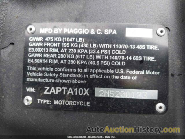 PIAGGIO MP3 500 SPORT ABS, ZAPTA10X2N5200173