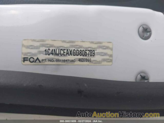 JEEP COMPASS HIGH ALTITUDE EDITION, 1C4NJCEAXGD806789