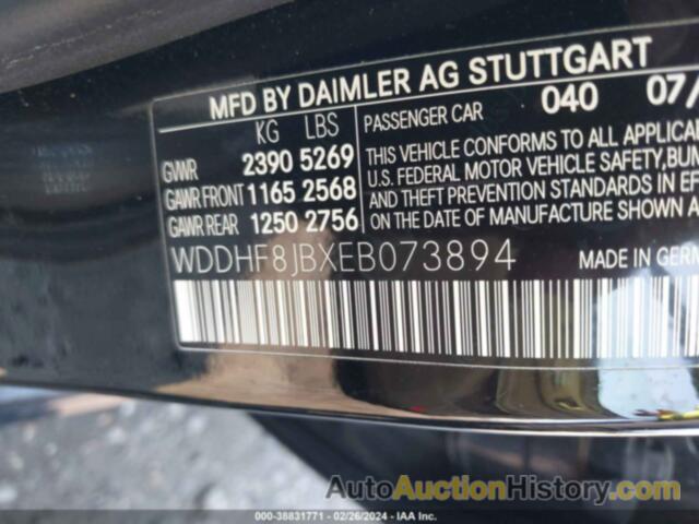 MERCEDES-BENZ E 350 4MATIC, WDDHF8JBXEB073894