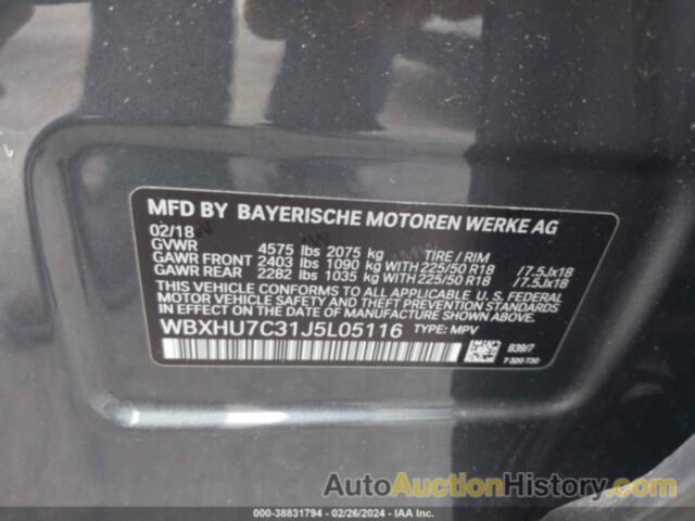 BMW X1 SDRIVE28I, WBXHU7C31J5L05116