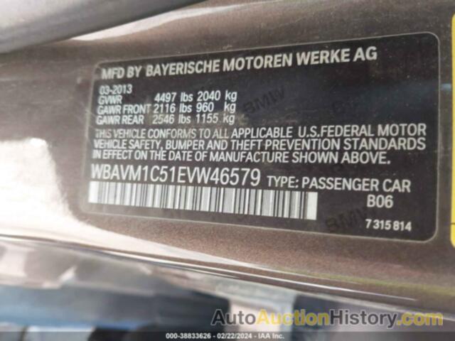 BMW X1 SDRIVE28I, WBAVM1C51EVW46579