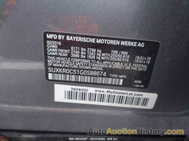 BMW X5 XDRIVE35I, 5UXKR0C51G0S88674