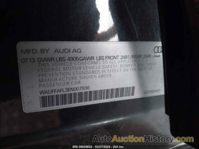 AUDI A4 2.0T PREMIUM, WAUFFAFL3EN007936