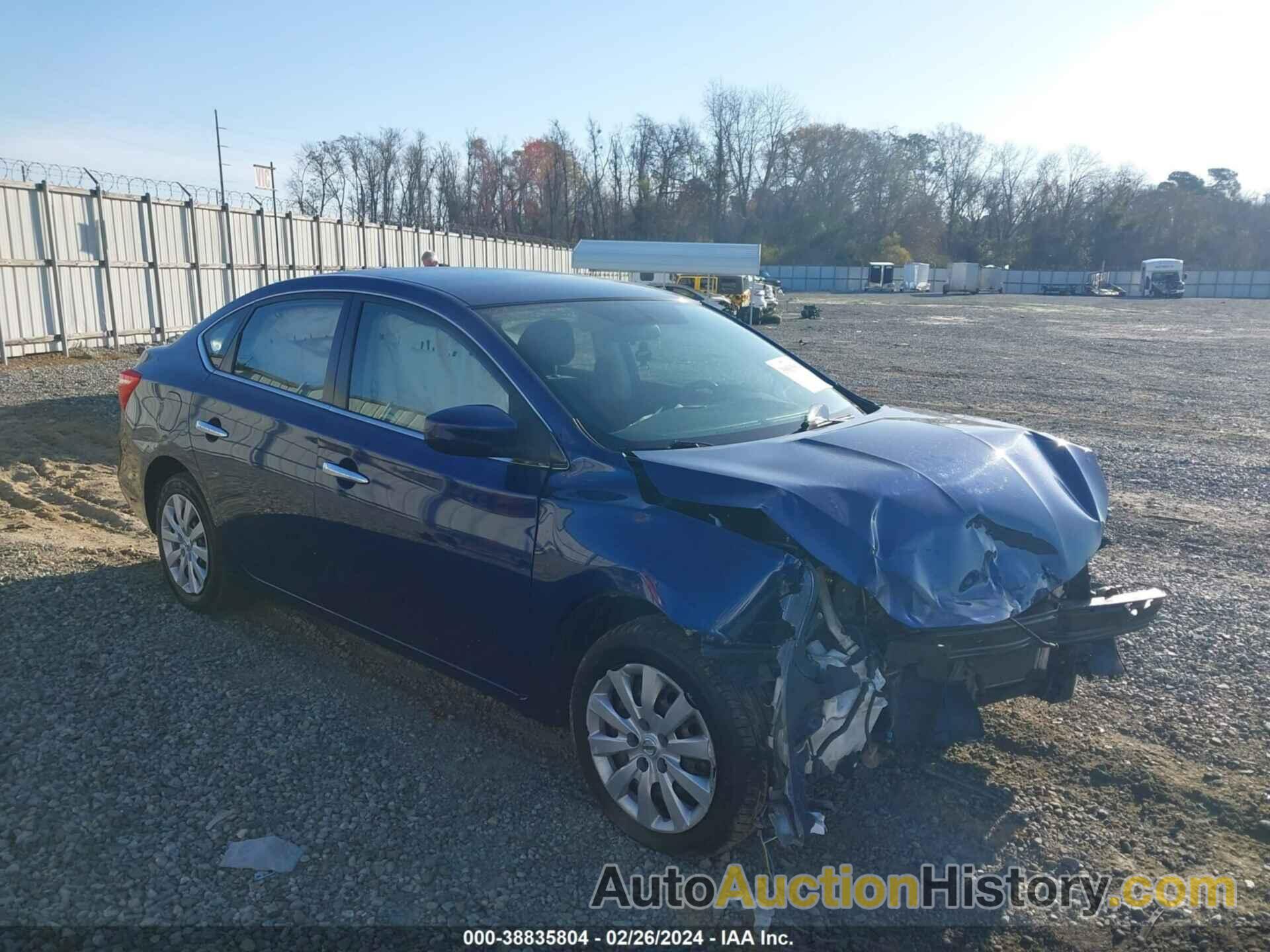 NISSAN SENTRA S, 3N1AB7AP1JY326774