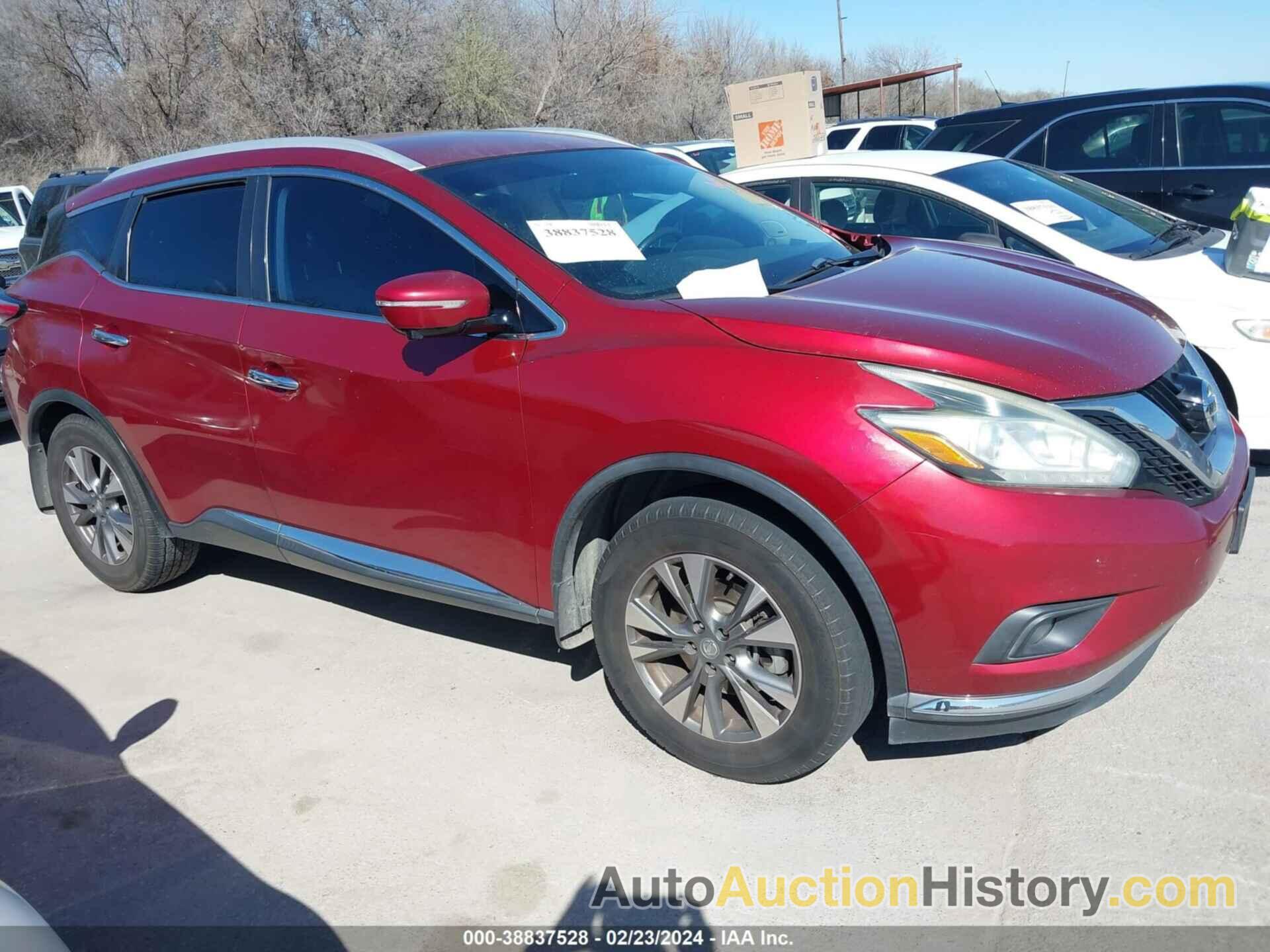 NISSAN MURANO SL, 5N1AZ2MG5FN223462