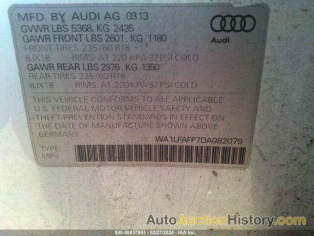 AUDI Q5 PREMIUM PLUS, WA1LFAFP7DA082079