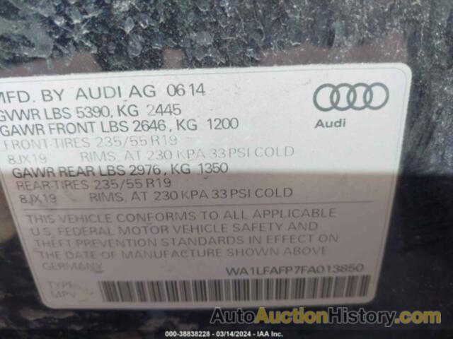 AUDI Q5 2.0T PREMIUM, WA1LFAFP7FA013850