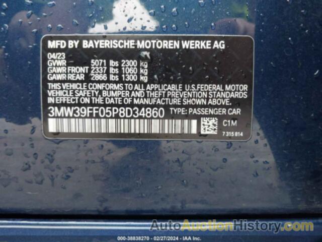 BMW 3 SERIES 330E, 3MW39FF05P8D34860