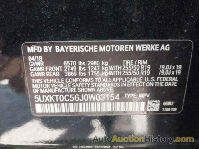 BMW X5 EDRIVE XDRIVE40E IPERFORMANCE, 5UXKT0C56J0W03154