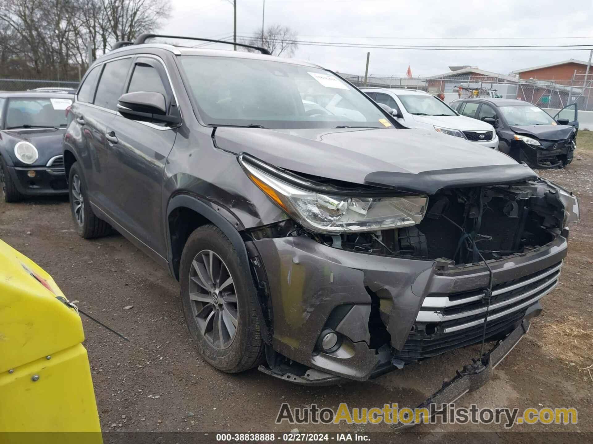 TOYOTA HIGHLANDER XLE, 5TDKZRFH6HS511480