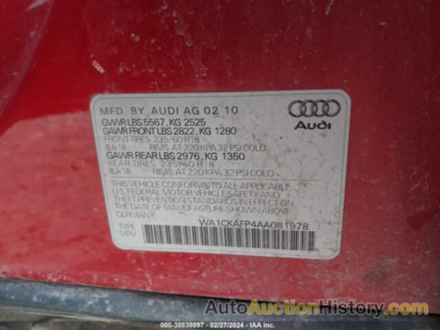 AUDI Q5 3.2 PREMIUM, WA1CKAFP4AA081978