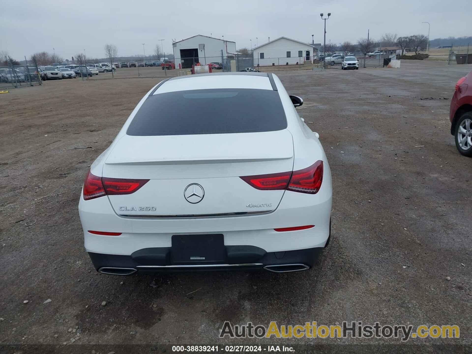 MERCEDES-BENZ CLA 250 4MATIC, W1K5J4HB2LN088465